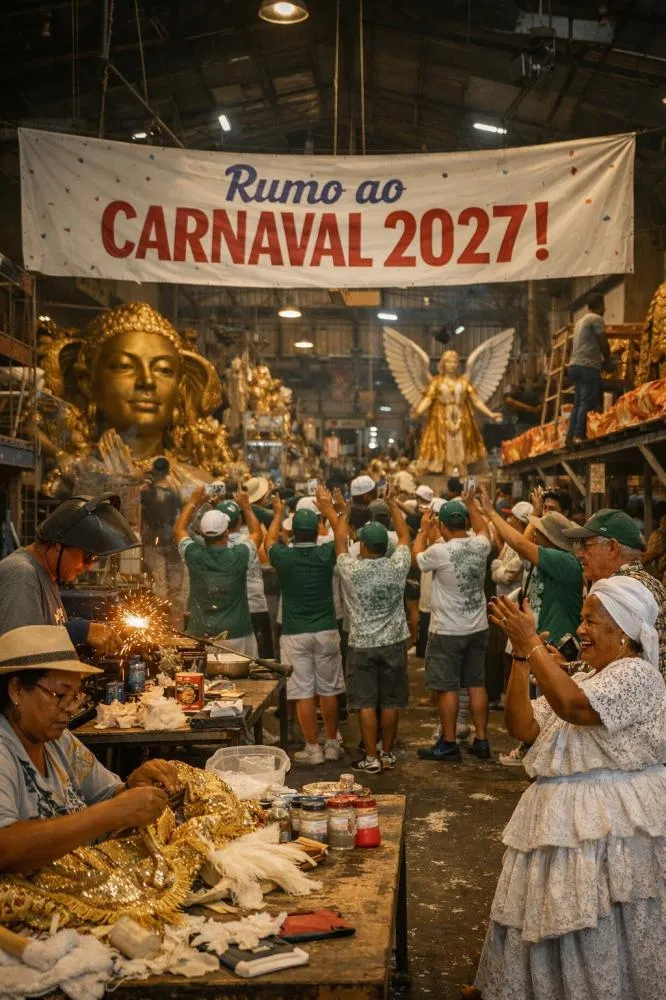 Nos Barracões, o Carnaval 2027 Já Pulsa